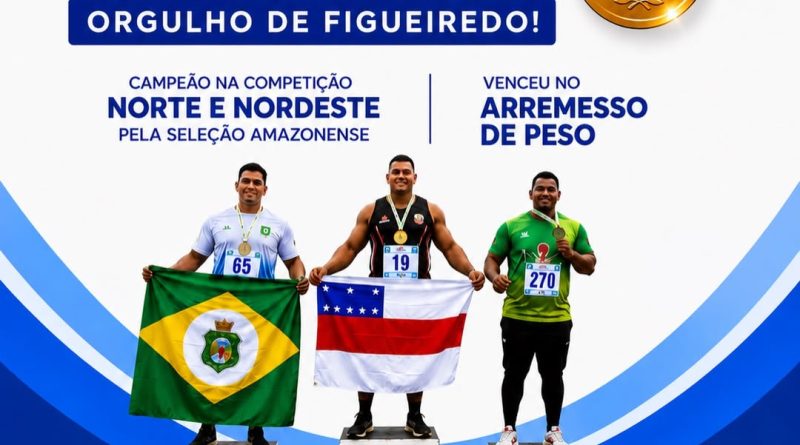 Medalha de ouro destaca evolução esportiva de Presidente Figueiredo