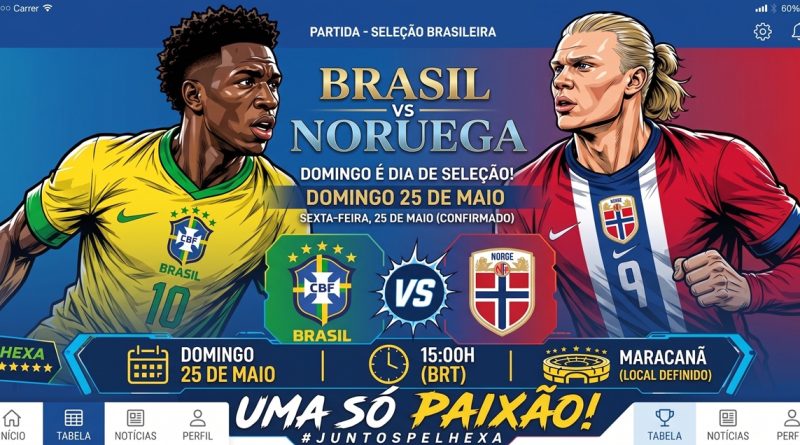 Brasil encara desafio contra a Noruega